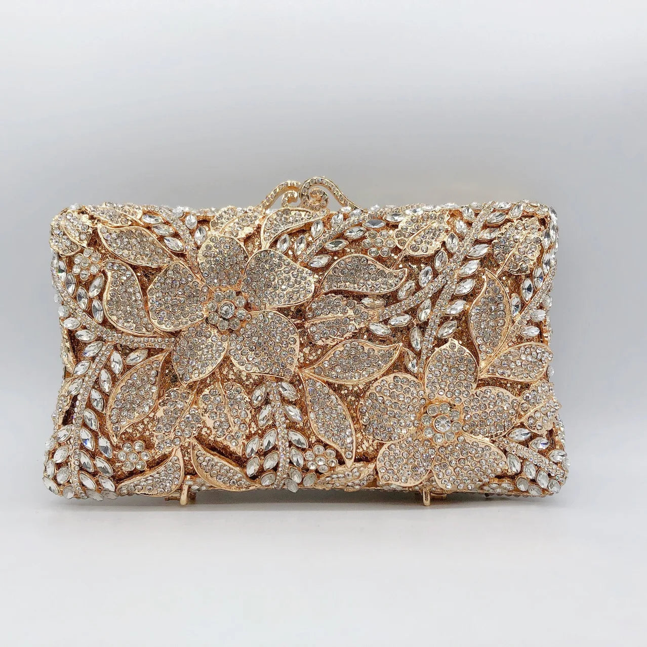 Pochette Soirée Femme XIYUAN Métal Minaudière Chaîne 18×6×12cm 4 Coloris – CLEVI Paris