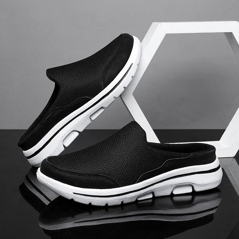 Mules Slides Homme Air Mesh Respirantes Semelle EVA Épaisse — Intérieur & Extérieur | CLEVI Paris