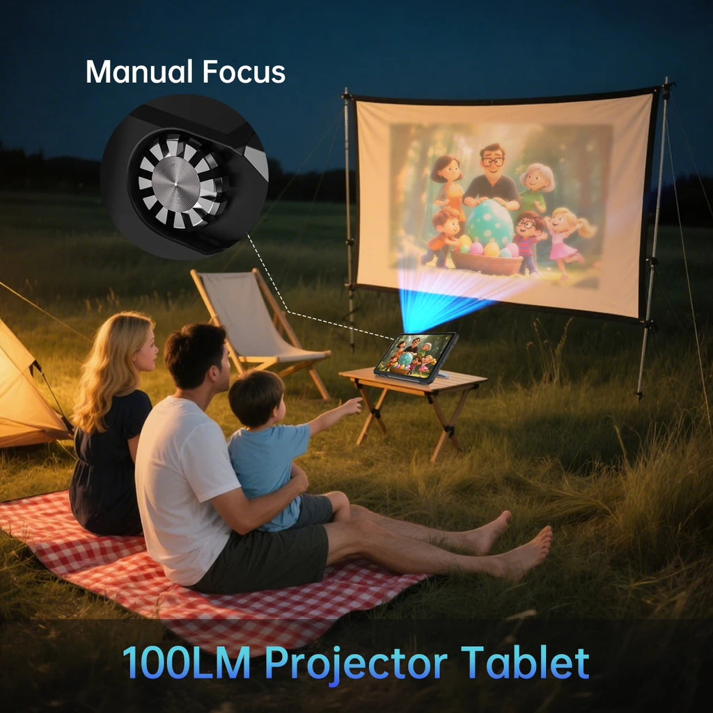 Tablette Robuste Unihertz Tank Pad E – Projecteur DLP, 21000mAh, 50MP, Android 14, 4G – CLEVI Paris