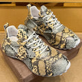 Sneakers Cuir Serpent Homme Multicolore – CLEVI Paris