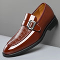 Loafers Derby Homme Style Britannique Bout Pointu Slip-On | Noir Marron EU 38-47