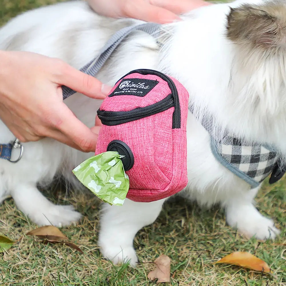 Pochette de Dressage Chien Multifonction — Distributeur de Sacs, Portable, 4 Coloris | CLEVI Paris
