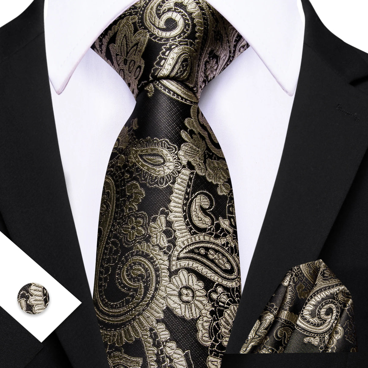 Ensemble cravate homme floral – CLEVI Paris
