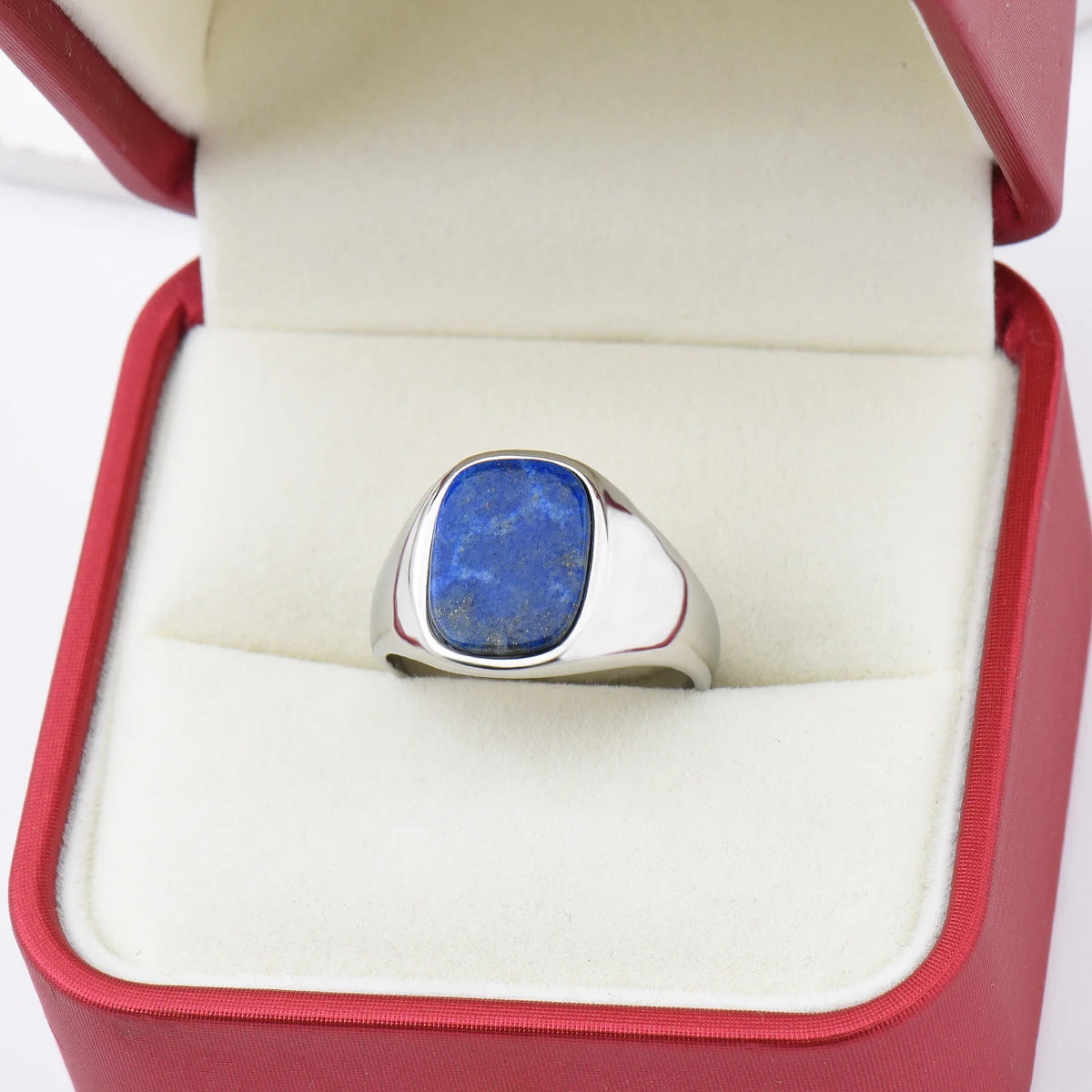 Bague Couple Acier Inoxydable Pierre Homme Femme – CLEVI Paris