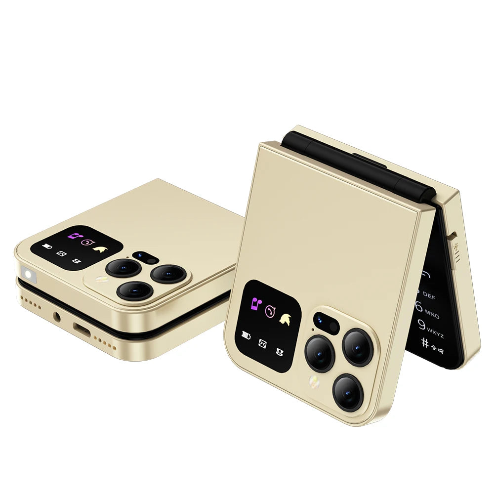 Téléphone Clapet SERVO A50 PRO – 2,4", Dual SIM 2G, Bluetooth, Enregistrement Appels, Type-C – CLEVI Paris