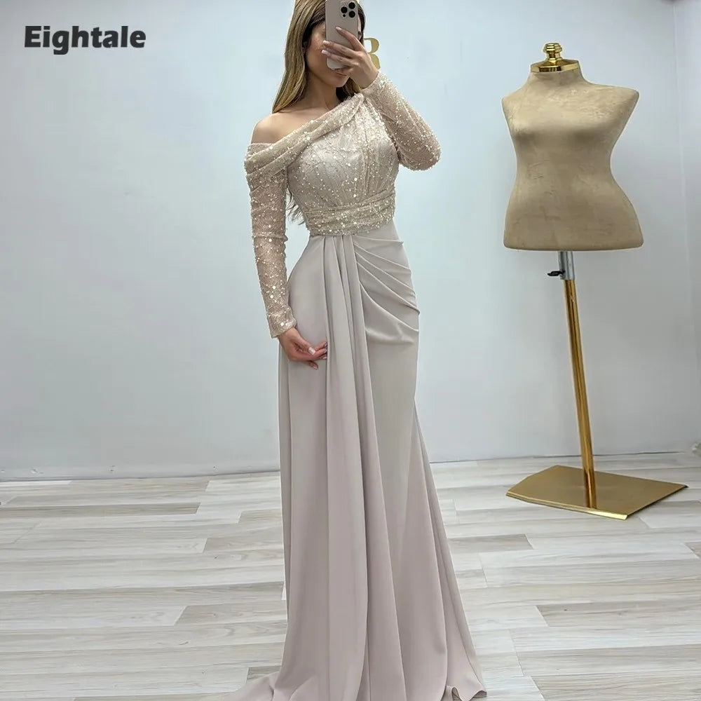 Robe de soirée sirène une épaule – CLEVI Paris