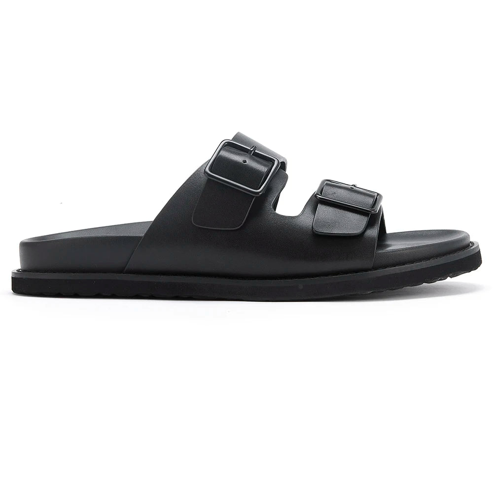 Sandales Homme Cuir Véritable Boucle Semelle EVA Antidérapantes – Pointures 39-46 – CLEVI Paris
