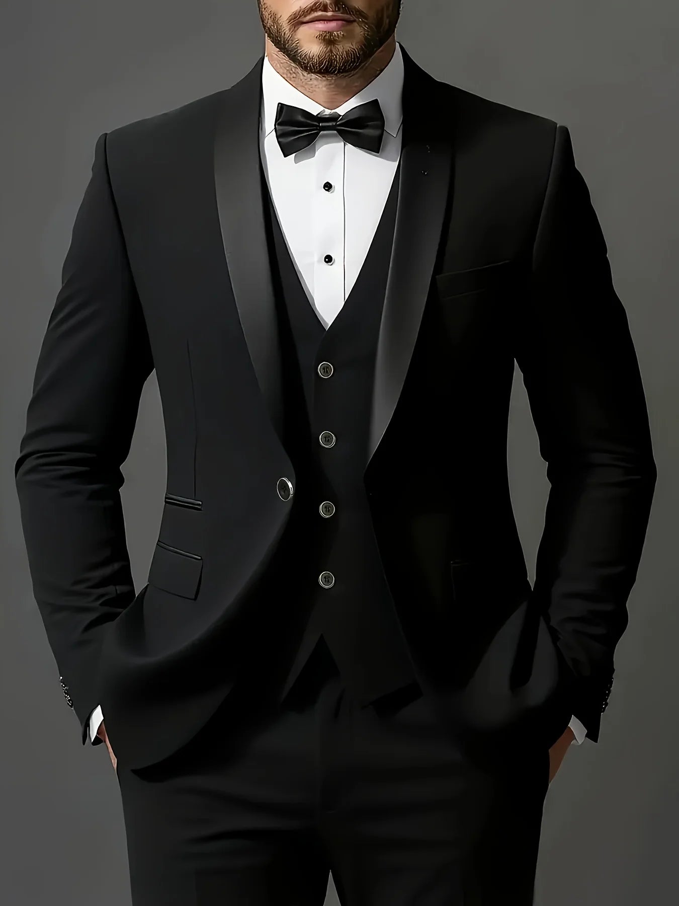 Costume 3 Pièces Homme Veste Gilet Pantalon – CLEVI Paris