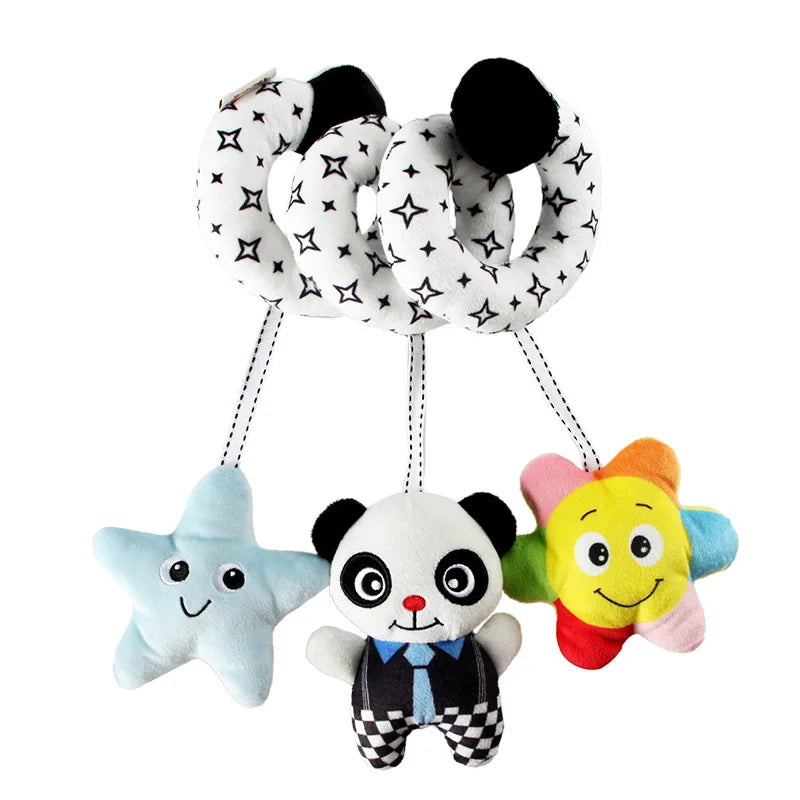 Jouet Sensoriel Bébé Spirale Peluche Animaux Musical Poussette Siège Auto QWZ – CLEVI Paris