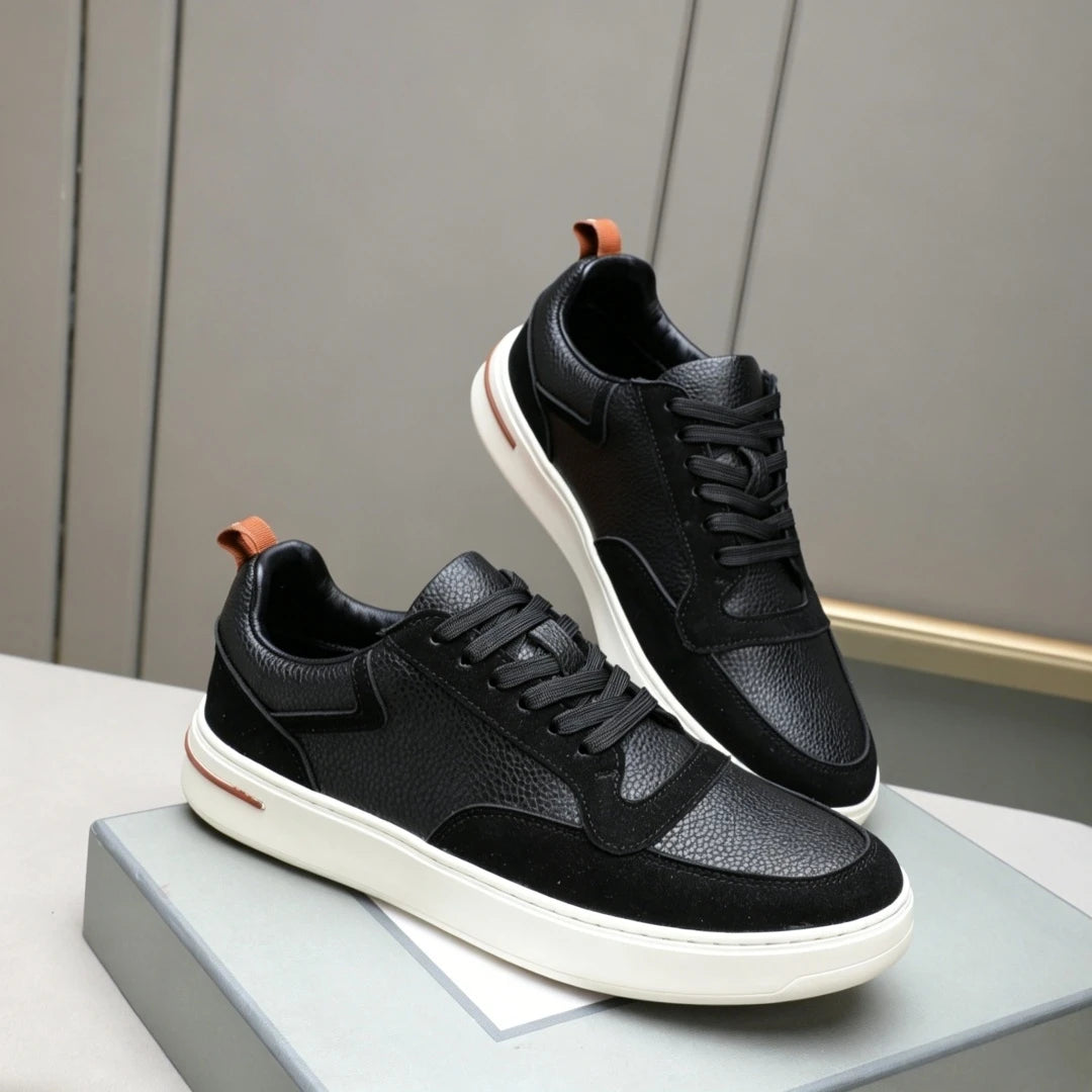 Sneakers Luxe Artisanales Homme Cuir Suède Laine – CLEVI Paris