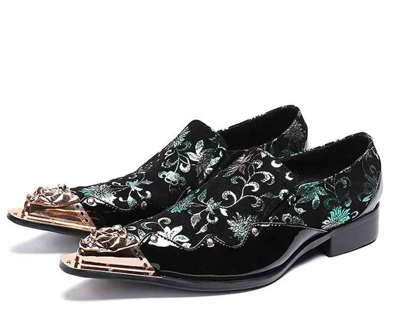 Mocassins Homme Luxe Oxford Slip-On – Bout Métallique, Cuir Suédé – CLEVI Paris