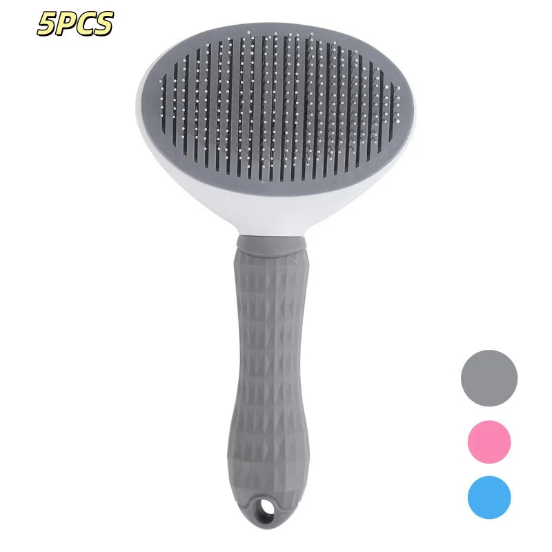 Brosse Auto-Nettoyante Chien & Chat Massage & Démêlage — CLEVI Paris