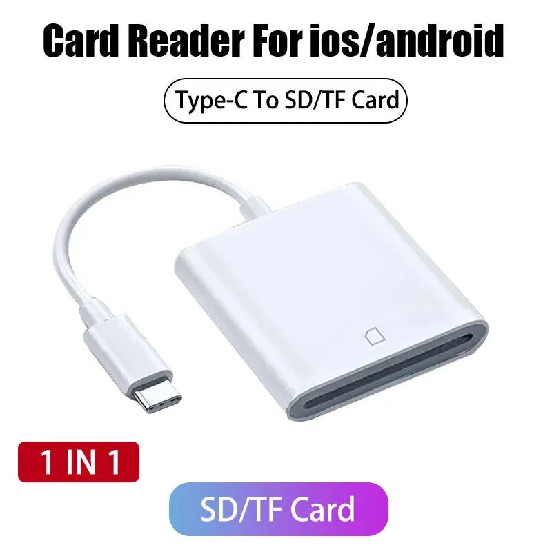 Adaptateur OTG SD/TF Lightning & USB-C iPhone Android – CLEVI Paris