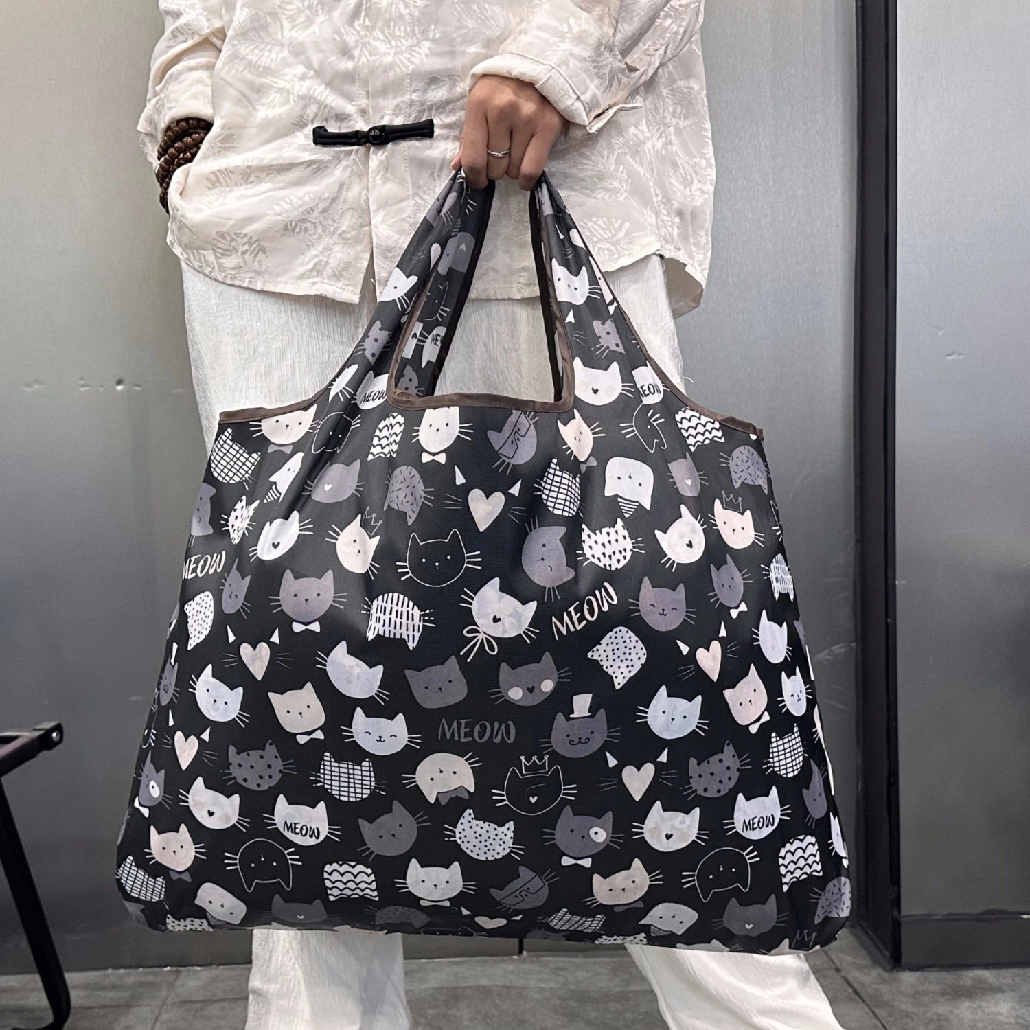 Tote Bag Polyester Grande Capacité | Sac Cabas Léger Pliable 25 Coloris – CLEVI Paris