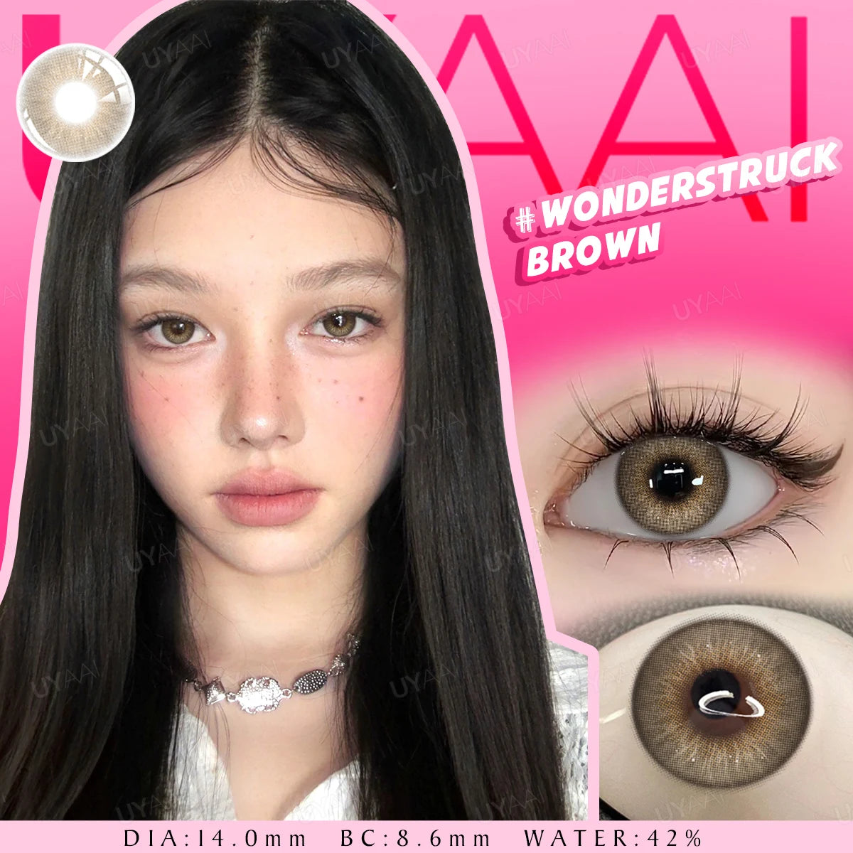 Lentilles de Couleur UYAAI Annuelles 10 Coloris Naturels Maquillage Cosplay – CLEVI Paris