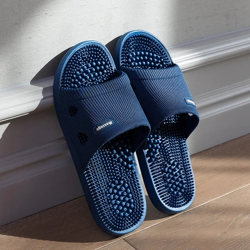 Chaussons Unisexe Antidérapants – Semelle Souple PVC, Confort Massage & Port Intérieur – CLEVI Paris