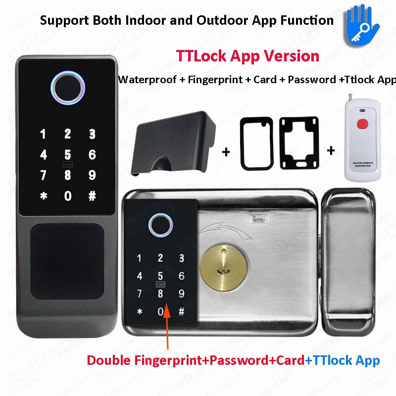 Serrure Extérieure Connectée ZhdCookey G23 Empreinte Digitale IP66 Tuya WiFi – CLEVI Paris