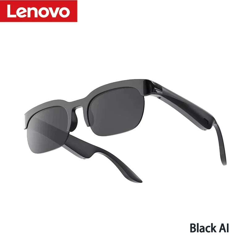 Lunettes Connectées Lenovo 2026 IA – Bluetooth 5.0 Traduction Temps Réel Enregistrement Musique Appels Unisexe – CLEVI Paris