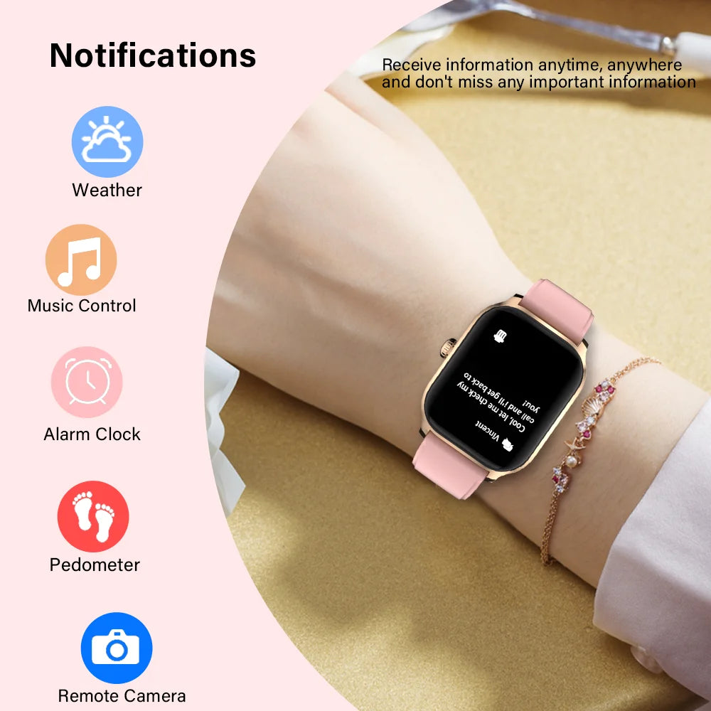 LAXASFIT H9 Plus Montre Connectée Sport — Écran 2.01" HD, Bluetooth, Appels, Cardio, SpO2 | CLEVI Paris