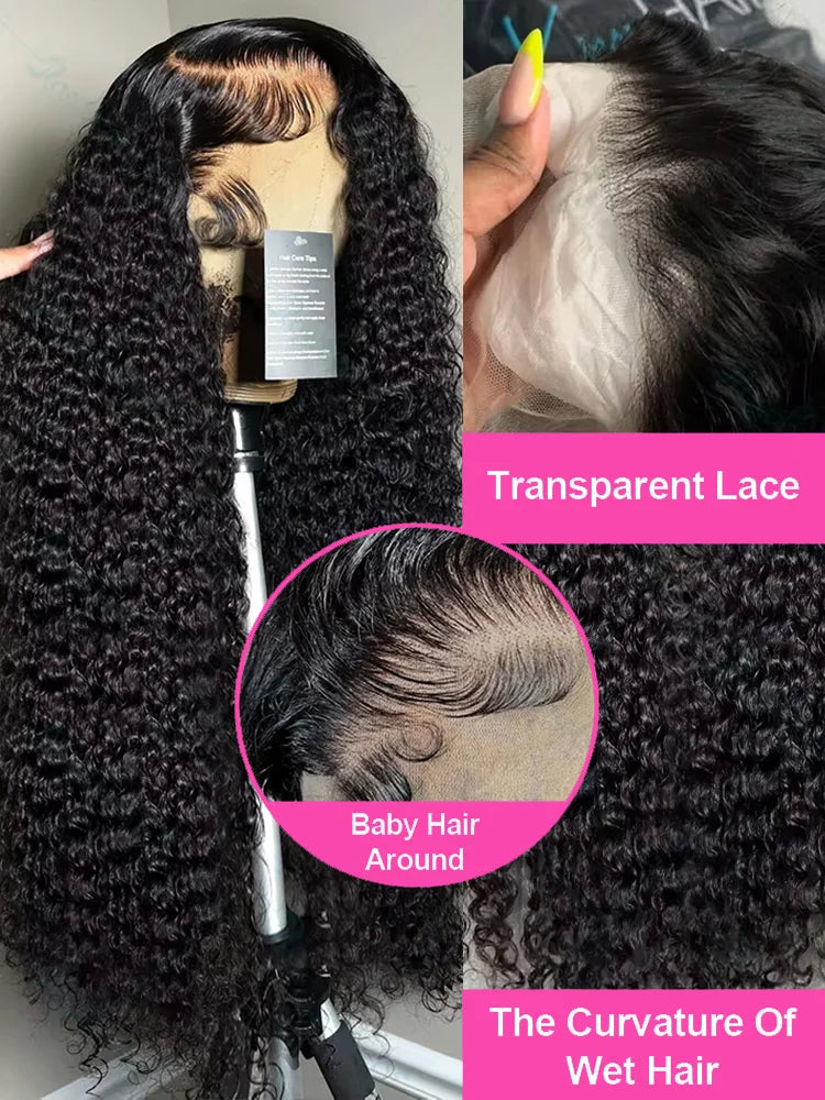 Perruque Deep Wave, cheveux humains – CLEVI Paris