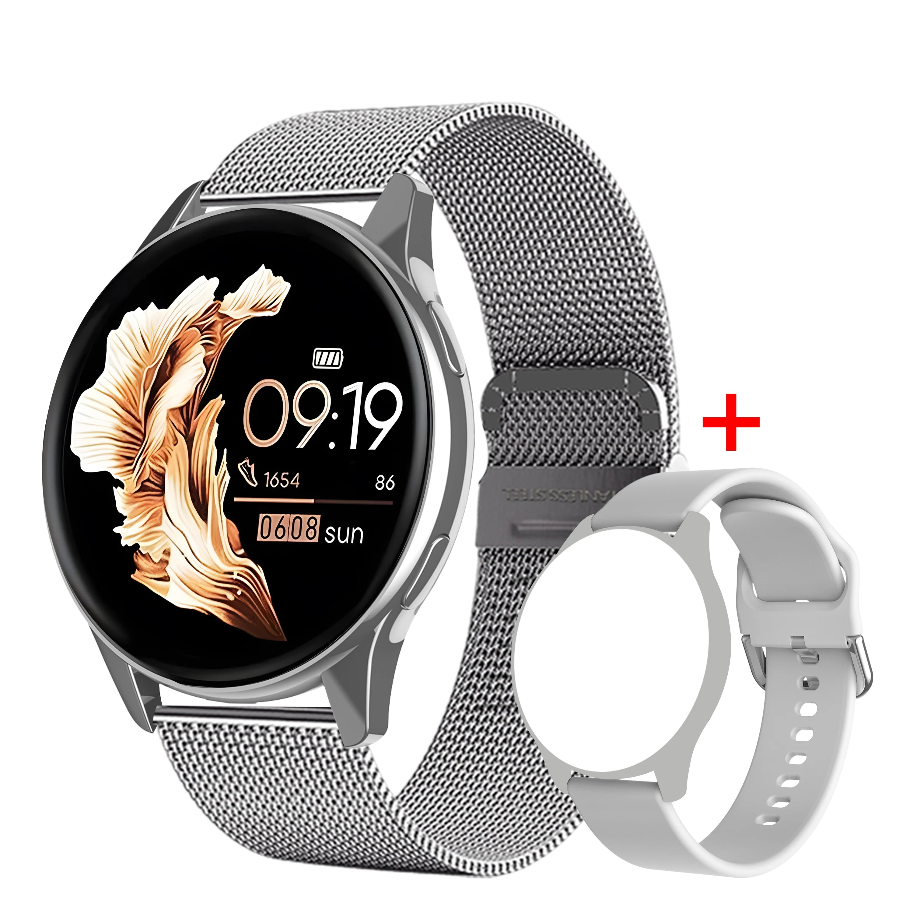 Montre Connectée SIMSONLAB — Huawei GT5 Pro, Appels BT, Cardio, SpO2, Sommeil, Écran HD 1.28" | CLEVI Paris