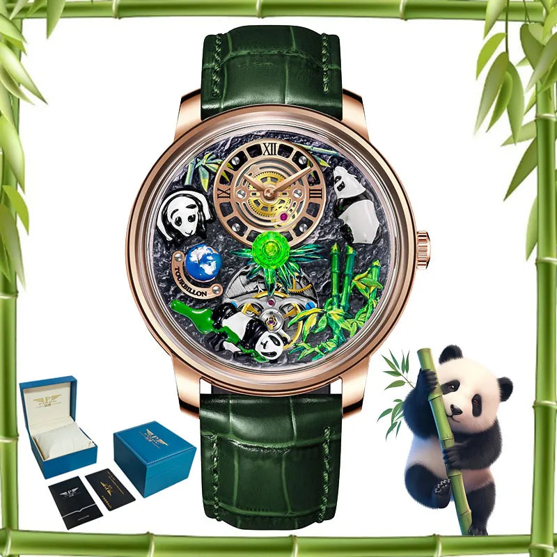 Montre Mécanique PINDU Panda Trésor National – CLEVI Paris