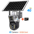 Caméra Solaire Extérieure 4K Double Objectif PTZ – WiFi ou 4G SIM – Batterie 8000mAh – CLEVI Paris