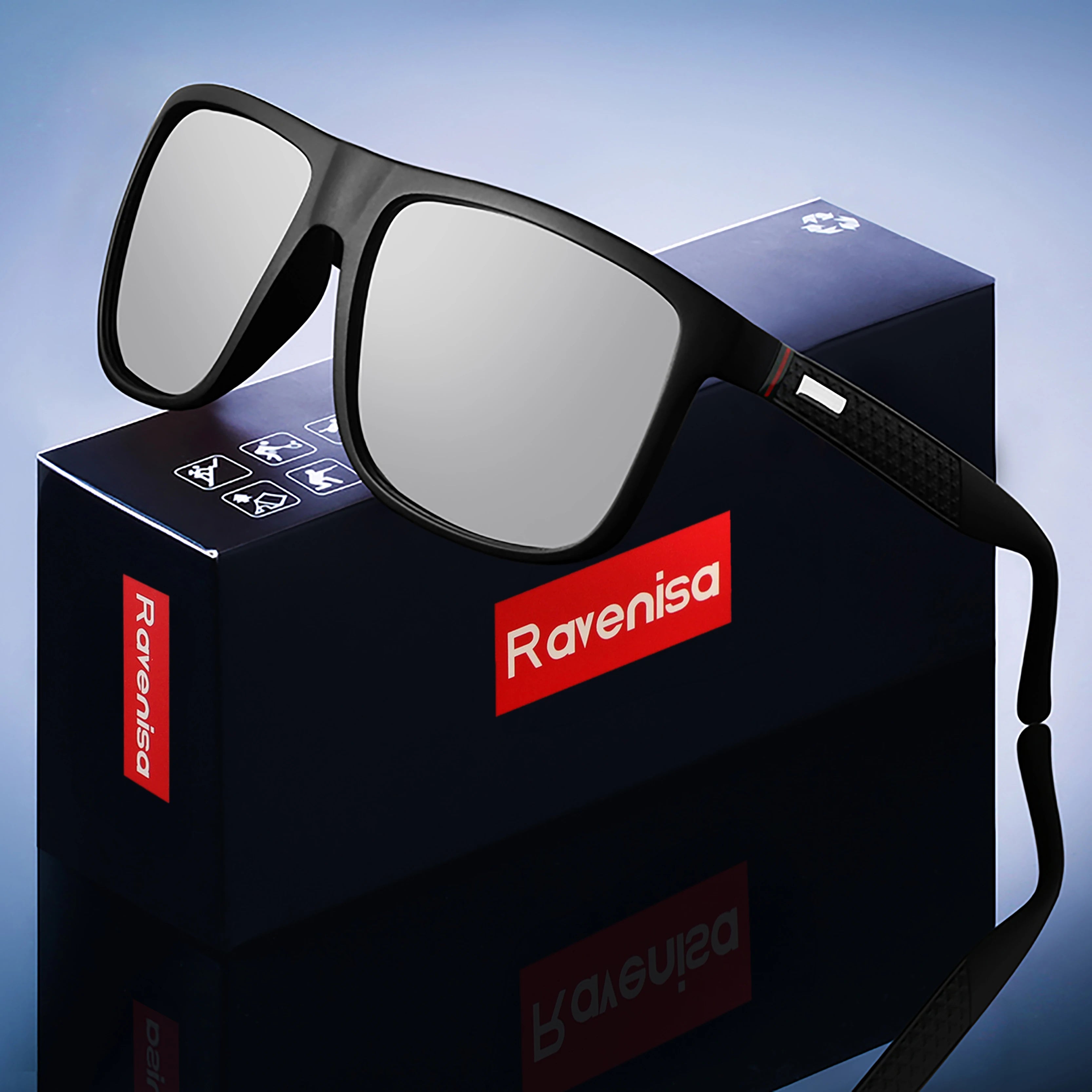 Lunettes de Soleil Polarisées UV400 Rectangulaires Homme Conduite & Pêche – CLEVI Paris