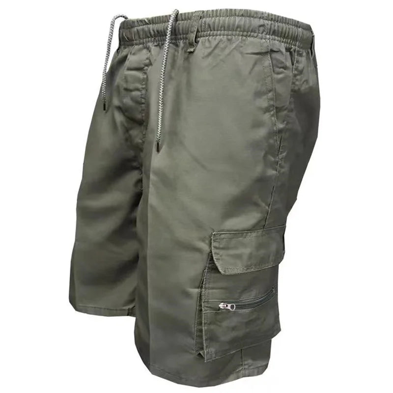 Short Cargo Homme Polyester Léger Poches Multiples – CLEVI Paris