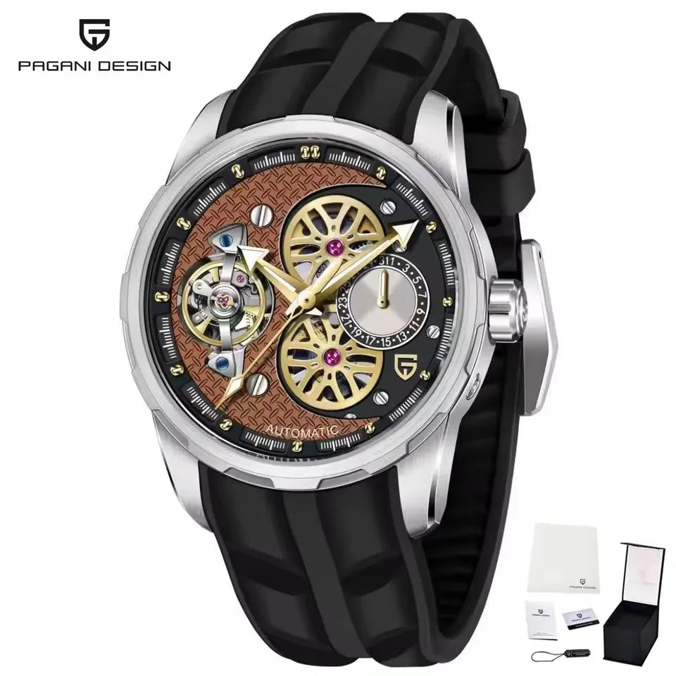 Montre Homme Automatique Squelette Tourbillon Business Pagani Design PD-YS022 – CLEVI Paris