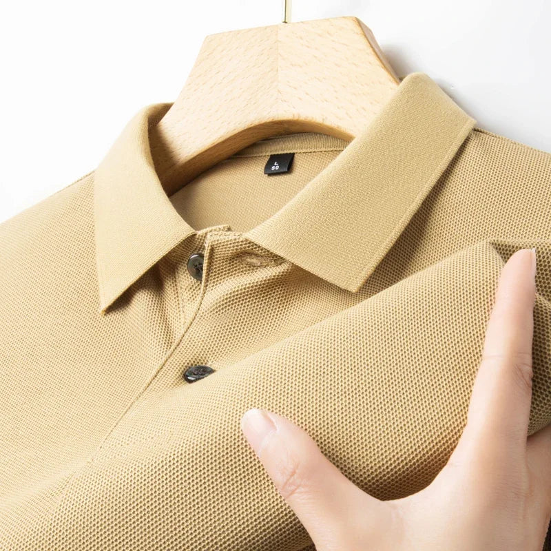 Polo Homme ELITEVESTA 100% Coton – 19 Coloris, Coupe Regular, Anti-Boulochage