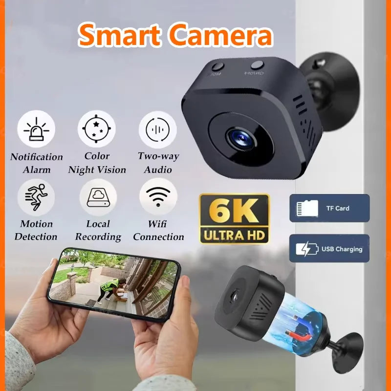 Mini Caméra Surveillance WiFi 4MP Vision Nocturne Détection Mouvement IP66 – CLEVI Paris