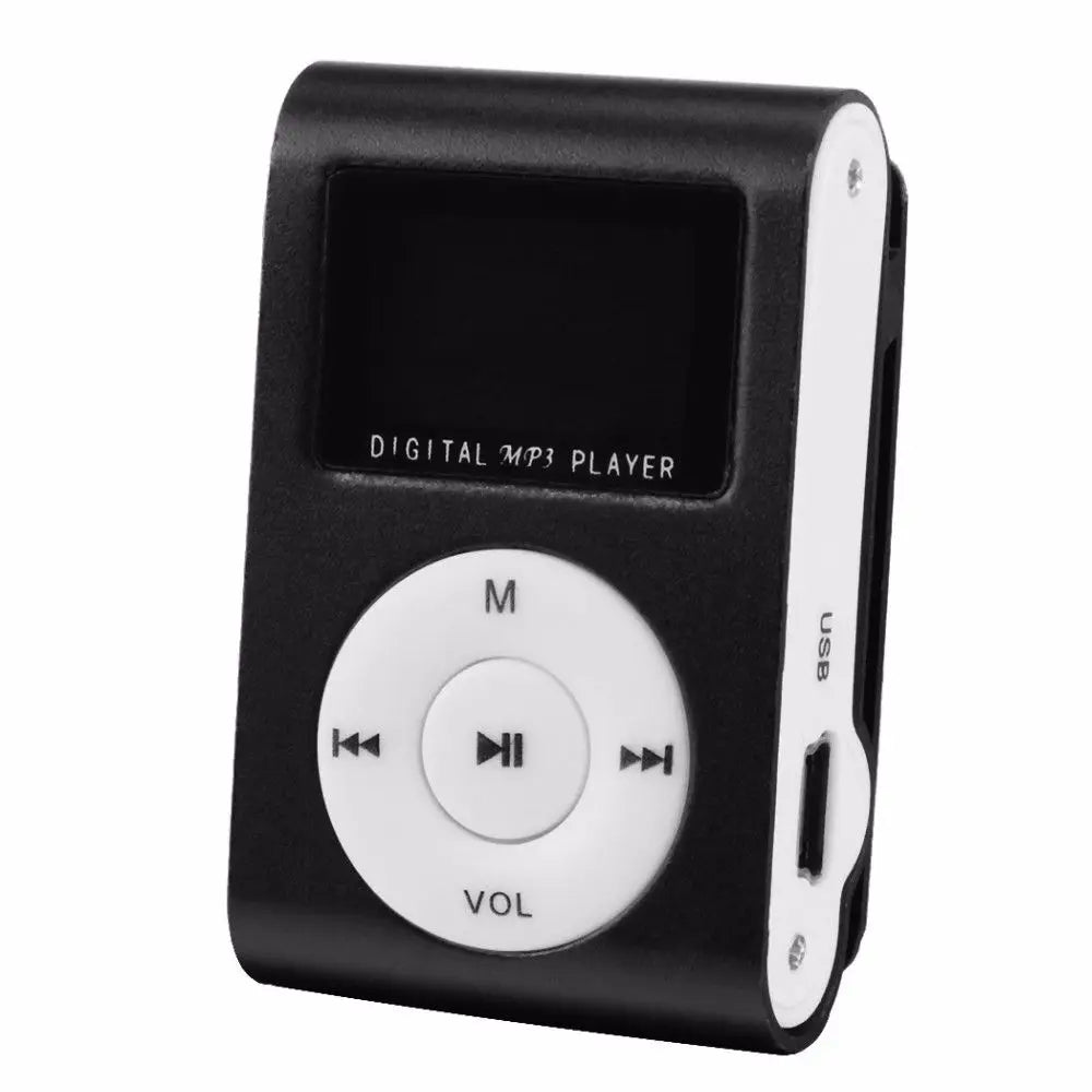 Throughpp Mini Lecteur MP3 Clip Métal LCD TF 32Go EQ 5 Modes Sport – CLEVI Paris