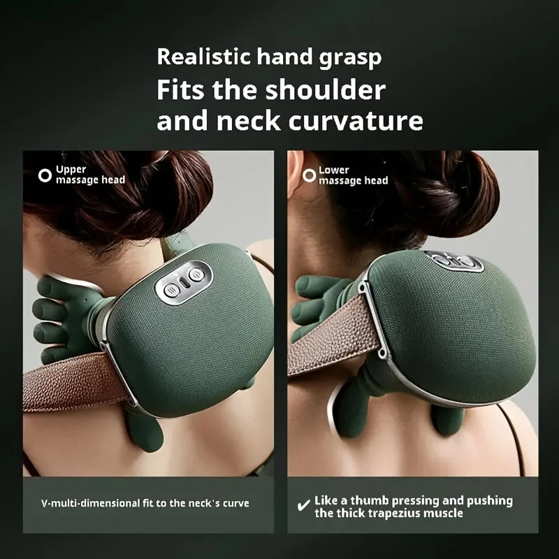 Masseur Nuque & Épaules Électrique Automatique Pression Doigts – CLEVI Paris
