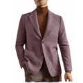 Blazer homme pied-de-poule en laine mélangée – CLEVI Paris