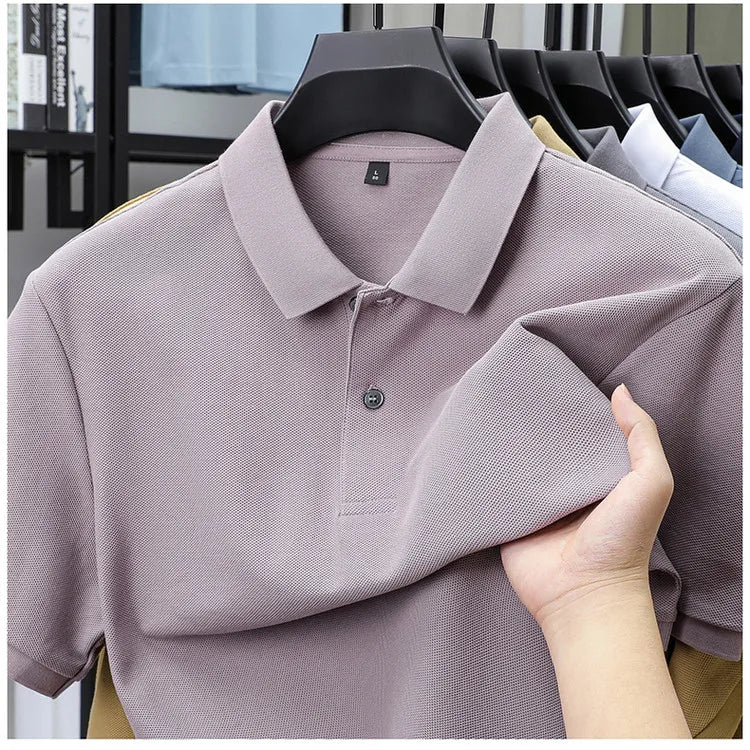 Polo Homme ELITEVESTA 100% Coton – 19 Coloris, Coupe Regular, Anti-Boulochage