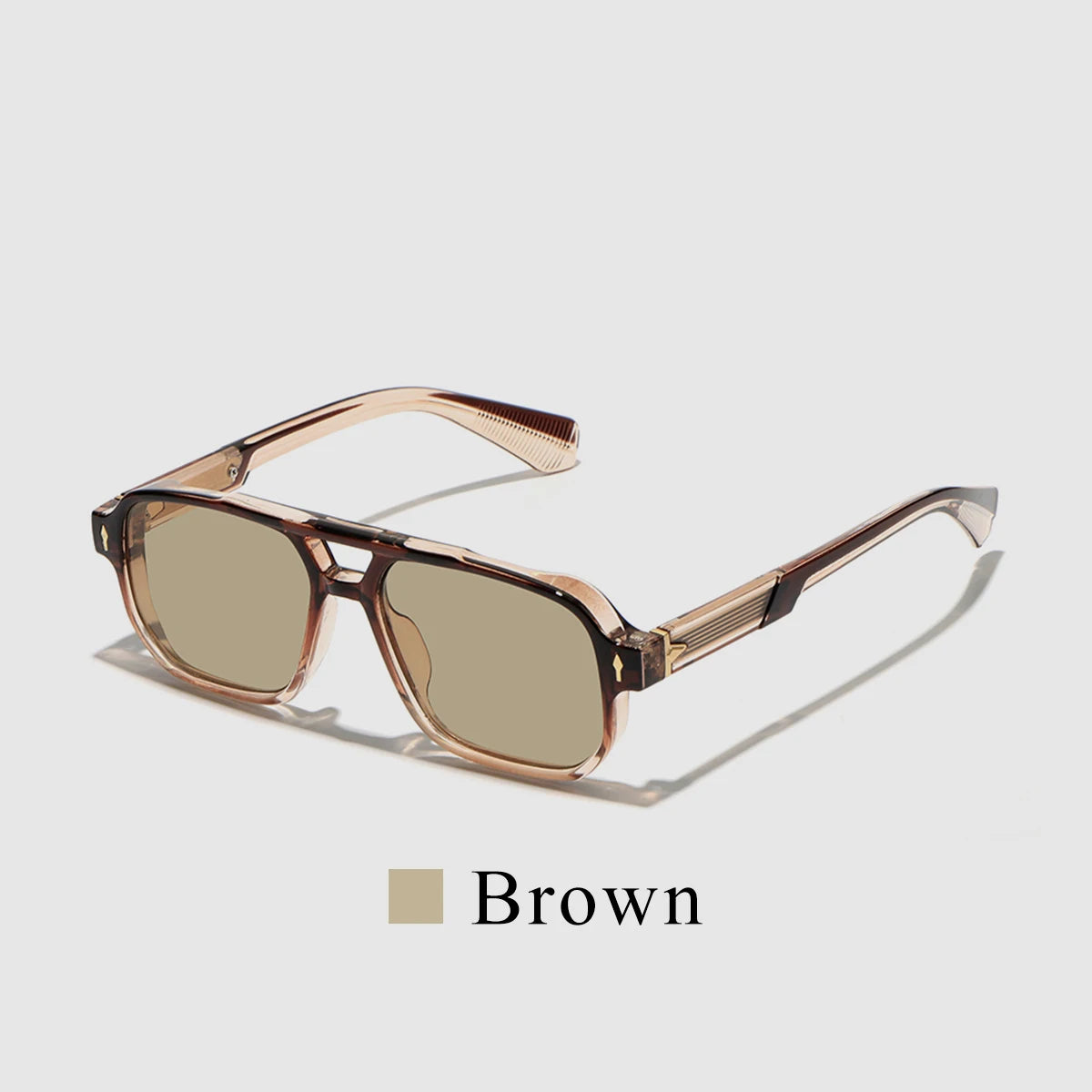 Lunettes de Soleil Rétro 2026 Monture Transparente UV400 – CLEVI Paris