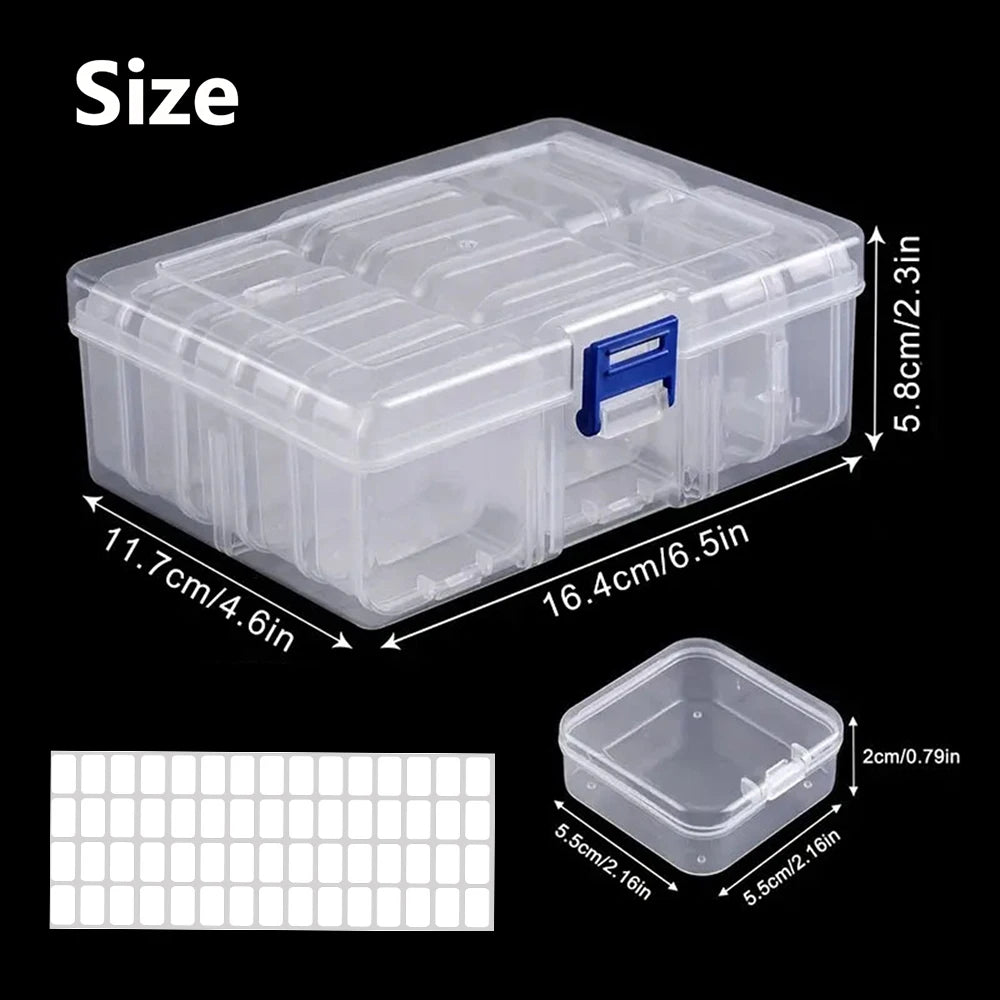 Boîte de Rangement Plastique Multi-Cases | Diamond Painting, Nail Art, Bijoux & Strass – CLEVI Paris