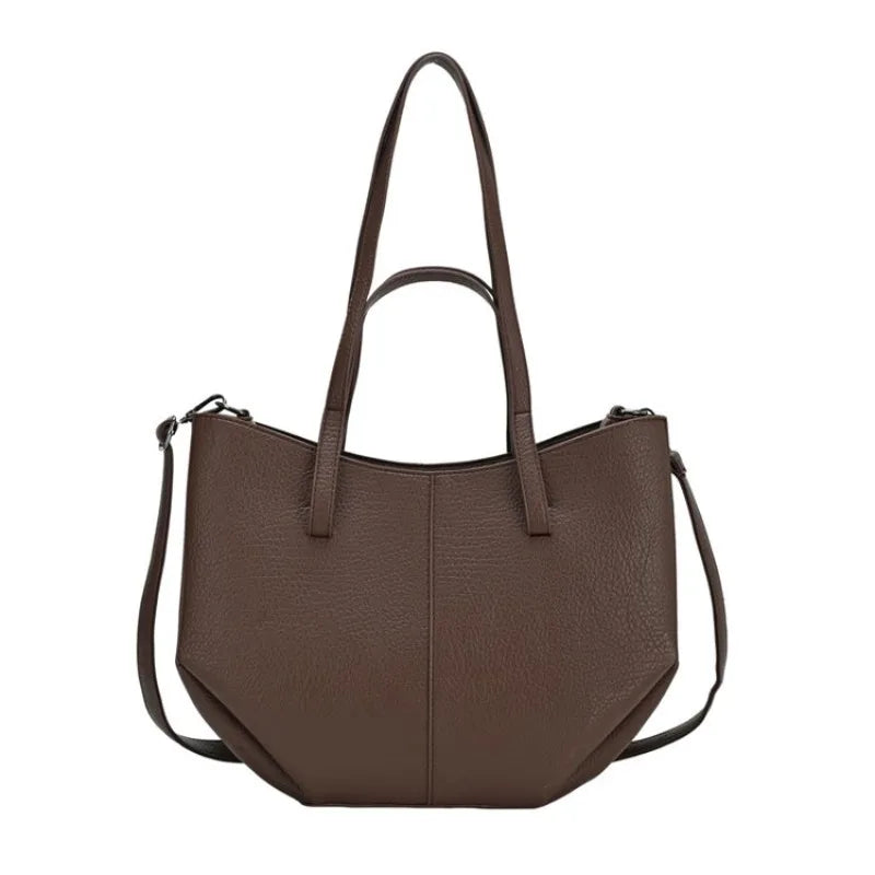 Grand Sac Cabas Femme Simili Cuir Anse Large Fermeture Aimantée – CLEVI Paris