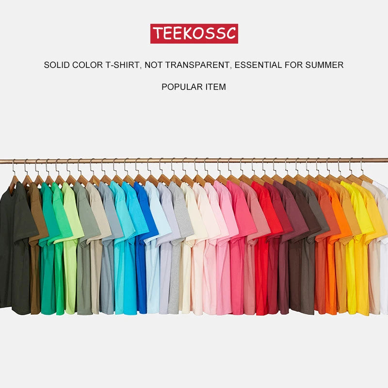 T-Shirt Unisexe Coton Col Rond Manches Courtes Coupe Loose 20 Coloris Candy Été – CLEVI Paris
