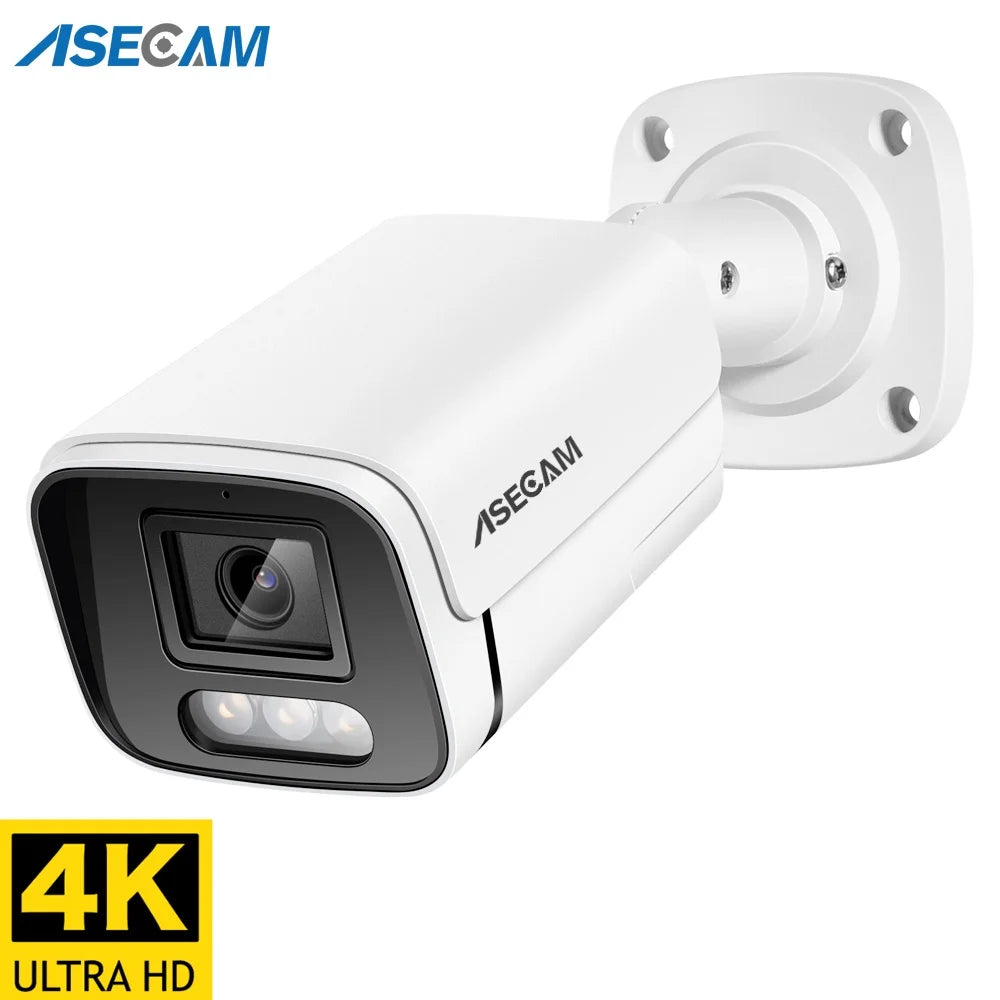 Caméra Bullet Extérieure POE 4K 8MP Sony ONVIF Détection IA IP67 – CLEVI Paris