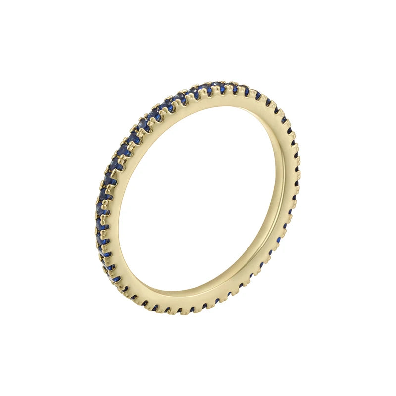Bague Couple ZHUKOU Style Coréen Pierre CZ Plaqué Or 18K Unisexe Tailles 6-7-8 – CLEVI Paris