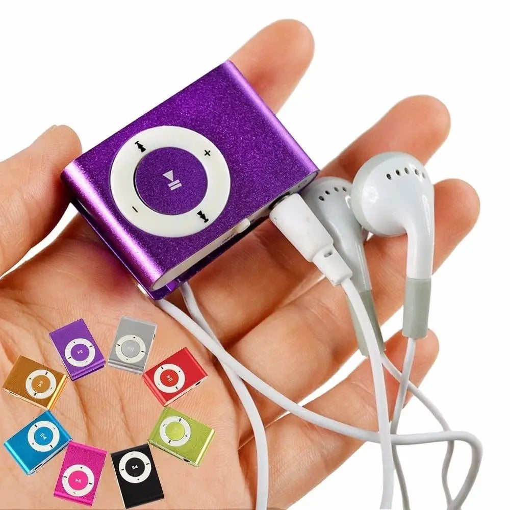 Mini Lecteur MP3 Clip Sport – Boîtier Métal, Jack 3,5 mm, 8 Couleurs | Walkman