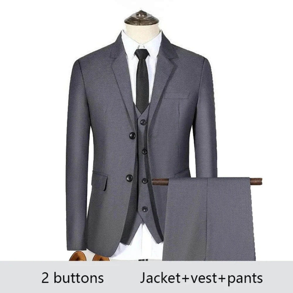 Costume Homme Élégant 2-3 Pièces Blazer Stretch Mariage – CLEVI Paris