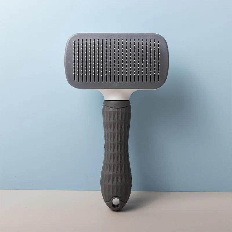 Brosse Auto-Nettoyante Chien & Chat Massage & Démêlage — CLEVI Paris