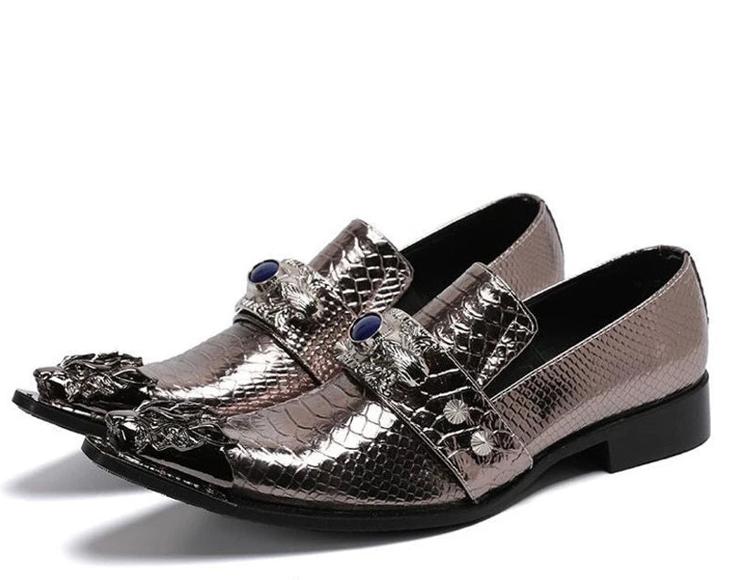 Derby Homme Cuir Véritable Motif Paisley Embout Métal Bout Pointu – 16 Coloris, EU 36-49 – CLEVI Paris
