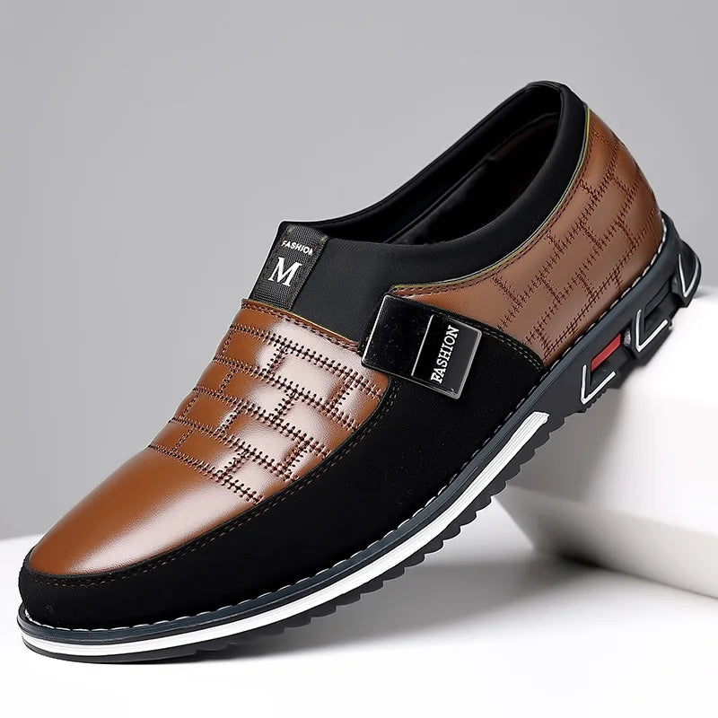 Chaussures Casual Homme PU Cuir Lacets Respirant Grande Taille | Business & Casual EU 38-50