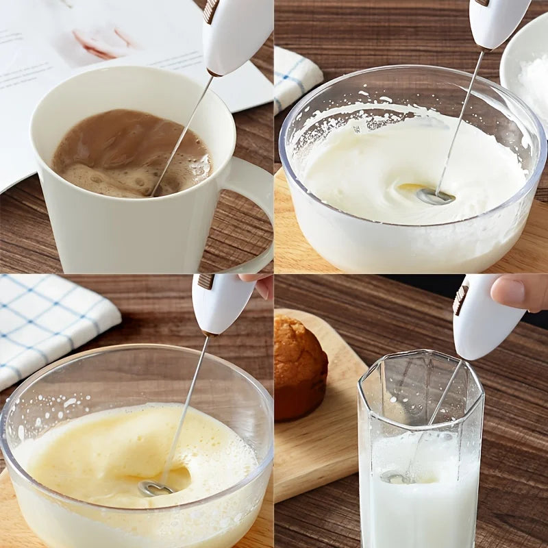 Fouet Électrique Mini | Batteur à Œufs & Mousseur à Lait, Inox, Cuisine – CLEVI Paris