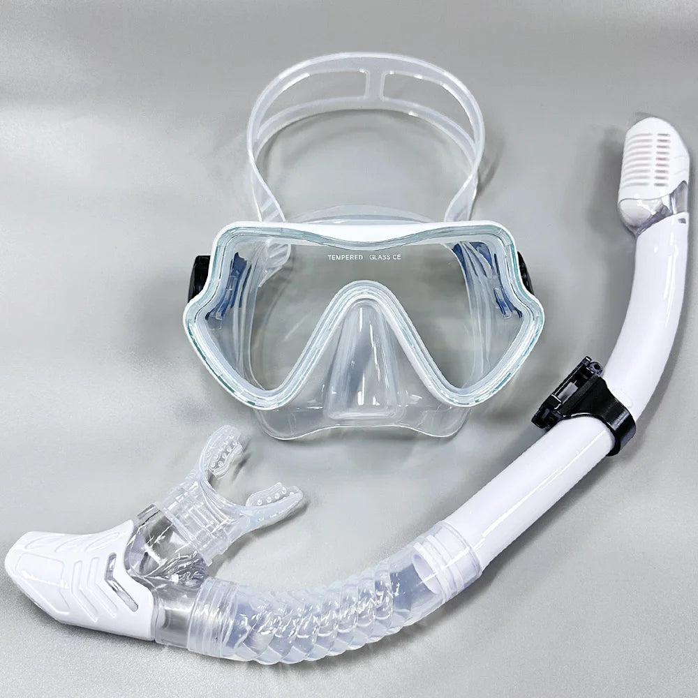 Masque de Plongée & Tuba JoyMaySun – Verre Trempé, Vision 180°, Anti-buée