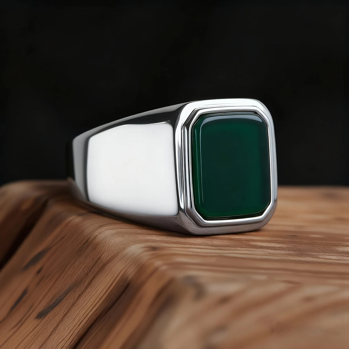 Bague onyx en acier 316L, styles variés – CLEVI Paris